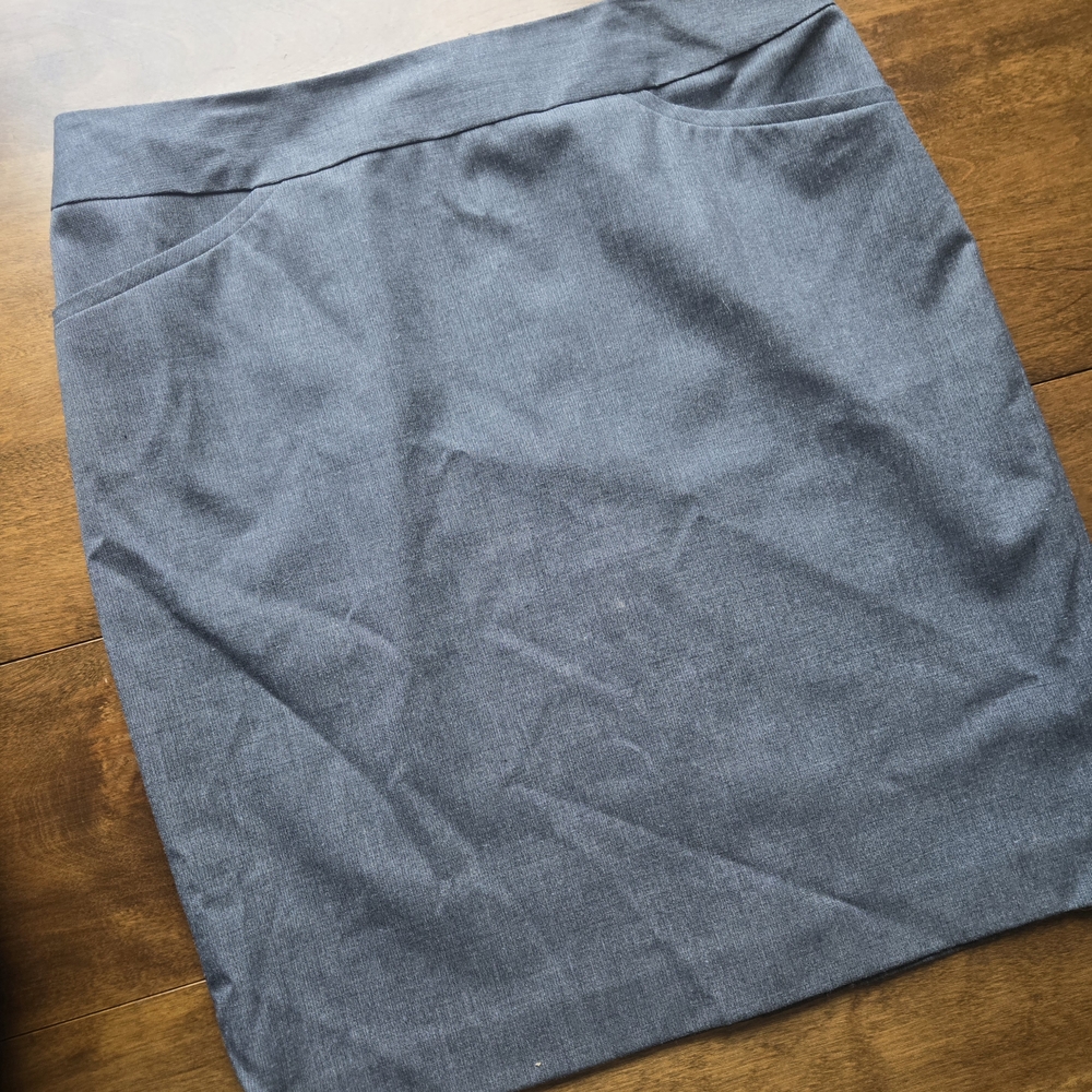 Halogen Slate Blue Pencil Skirt